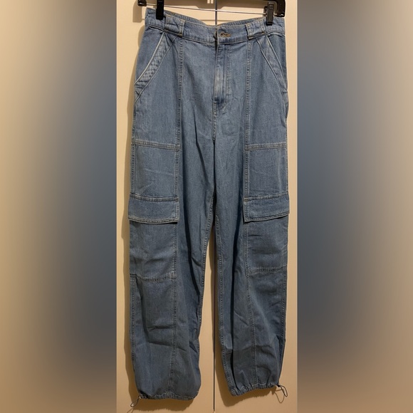 Jonathan Simkhai Standard Denim Cargo Pants - Picture 8 of 12